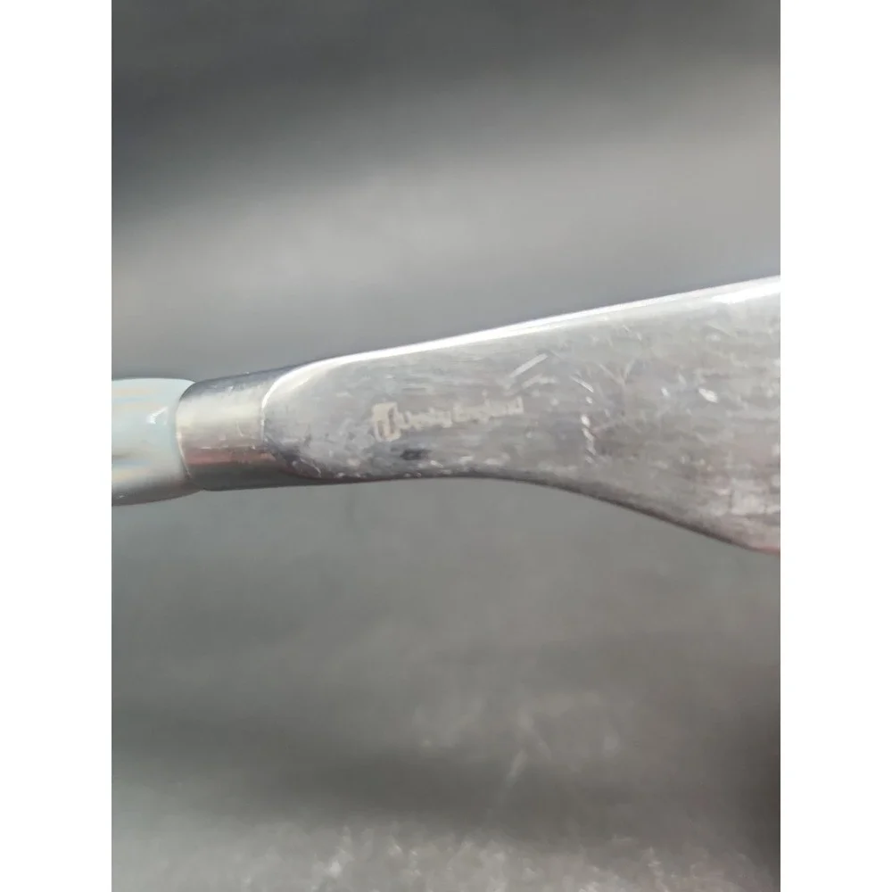 Rare VTG Blue Handled Denby Castile Dinner Butter Knife Regency Made In England